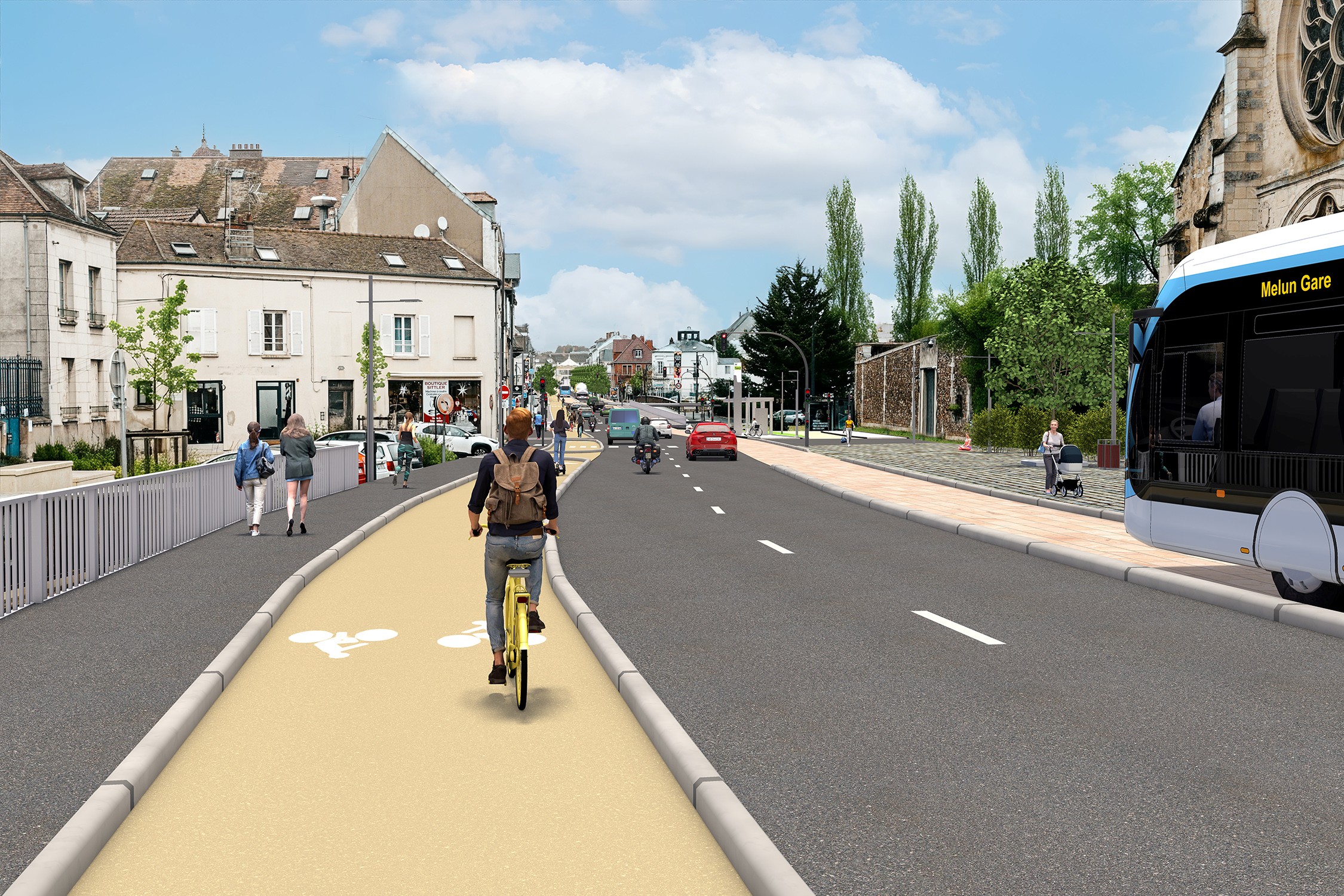 Aménagement rue de la Courtille