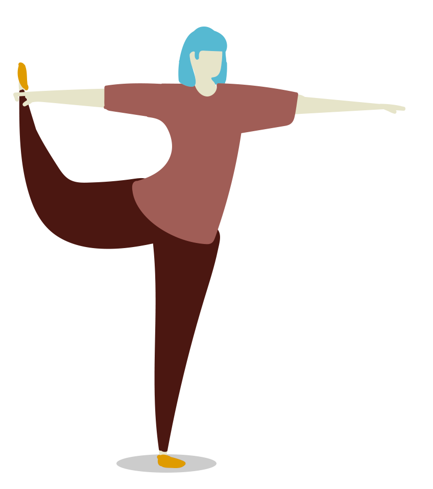 Femme en pose yoga