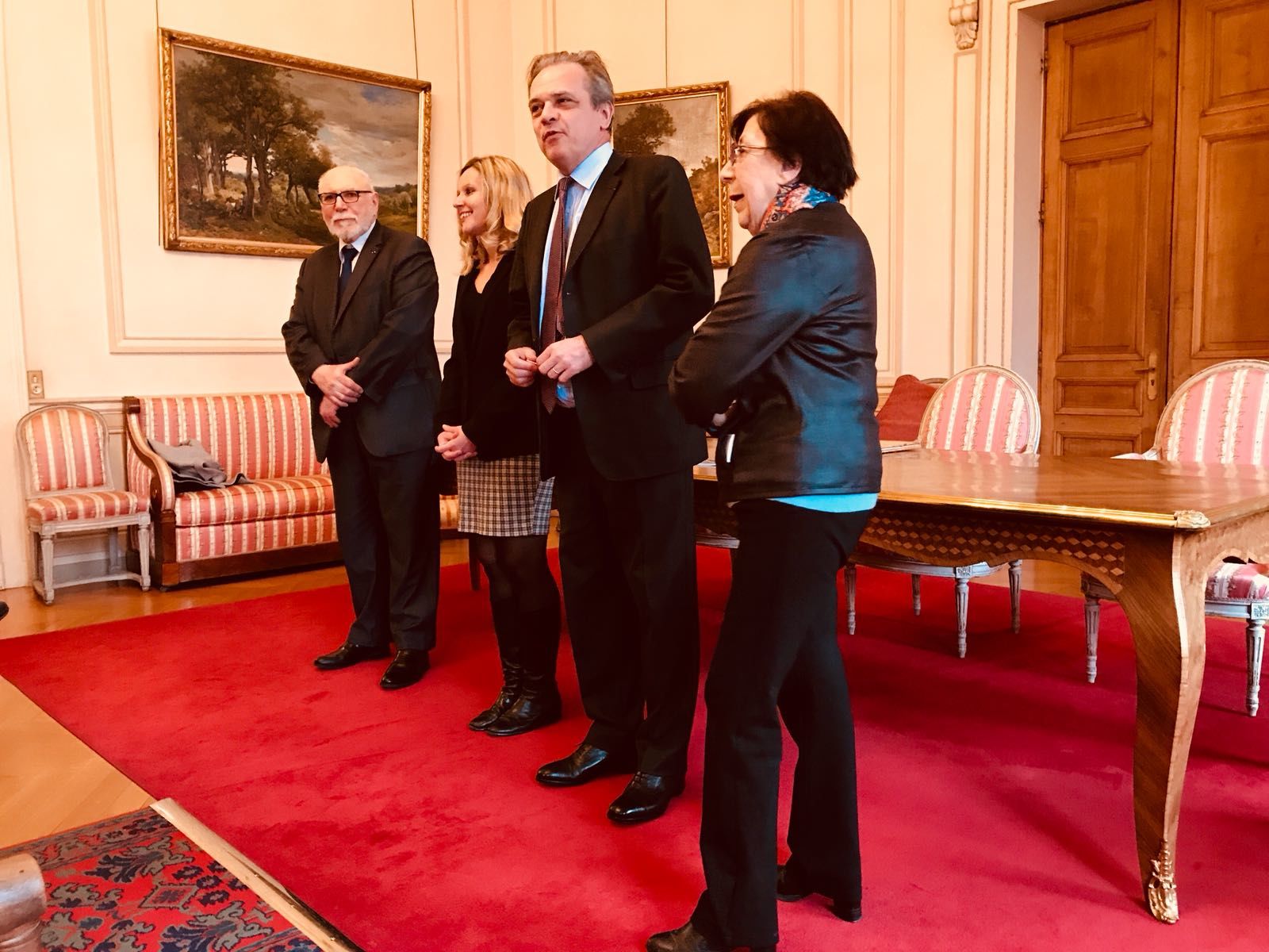 Discours de Monsieur le Maire Louis Vogel puis de Chrystelle Marosz-Collet