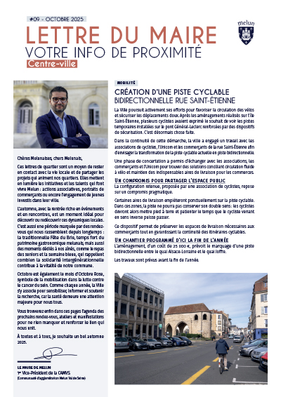 Lettres du Maire #9 - Octobre